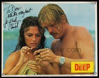 6f015 DEEP signed LC #5 '77 by Jacqueline Bisset, who's wearing only a towel by Nick Nolte!
