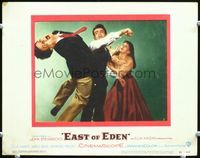 6f053 EAST OF EDEN LC#2 '55 Julie Harris tries to stop James Dean from punching Richard Davalos!