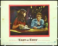 6f057 EAST OF EDEN LC#7 '55 James Dean close up at bar, John Steinbeck, directed by Elia Kazan!