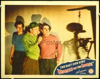 6f449 GHOSTS ON THE LOOSE LC '43 Bobby Jordan, Huntz Hall & Leo Gorcey by hanging skeleton!