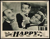 6f462 HAPPY LC '33 great close up of Stanley Lupino fighting with Laddie Cliff & Will Fyffe!