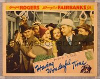 6f465 HAVING WONDERFUL TIME LC '38 Ginger Rogers is a New York City typist in crowded subway car!