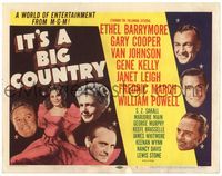 6f152 IT'S A BIG COUNTRY TC '51 Gary Cooper, Janet Leigh, Gene Kelly & other major stars!
