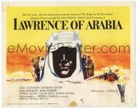 6f173 LAWRENCE OF ARABIA TC '62 David Lean classic starring Peter O'Toole, best artwork!