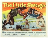 6f176 LITTLE SAVAGE TC '59 artwork of pirates fighting head-to-head + boy with treasure chest!