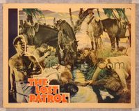 6f522 LOST PATROL LC '34 John Ford classic, soldiers in desert find oasis of water!