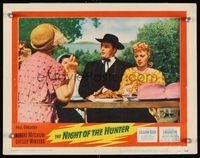 6f582 NIGHT OF THE HUNTER LC #5 '55 Robert Mitchum, Shelley Winters, directed by Charles Laughton!