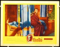 6f604 OTHELLO LC #4 '55 close up of Orson Welles choking Desdemona in bed, Shakespeare
