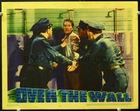 6f606 OVER THE WALL LC '38 three Sing-Sing guards hold full-clothed Dick Foran under shower!
