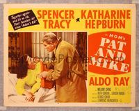 6f614 PAT & MIKE LC #4 '52 Spencer Tracy tries to calm down panicked Katharine Hepburn!