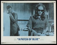6f615 PATCH OF BLUE LC #1 '66 close up of Sidney Poitier teaching Elizabeth Hartman in kitchen!