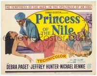 6f220 PRINCESS OF THE NILE TC '54 sexy full-length art of barely-dressed young Debra Paget!