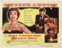 6f223 QUEEN BEE TC '55 Joan Crawford is all honey on the outside, all fury on the inside!