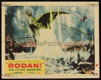 6f660 RODAN LC #8 '56 Sora no Daikaiju Radon, great image of the monster flying through bridge!