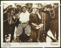 6f661 ROUGHEST AFRICA LC '23 great close up of Stan Laurel & James Finlayson with Canni-bells!