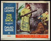 6f032 SAD SACK signed LC #4 '58 by Jerry Lewis & Peter Lorre, tripping over chains w/David Wayne!