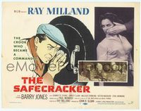 6f229 SAFECRACKER TC '58 artwork of master thief Ray Milland, who became a commando!