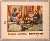 6f674 SERENADE LC #7 '56 Mario Lanza, Joan Fontaine, having tea with Vincent Price!