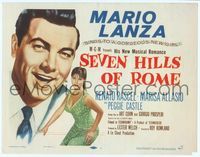 6f232 SEVEN HILLS OF ROME TC '58 Arrivederci Roma, Mario Lanza, gorgeous Marisa Allasio!