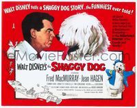 6f234 SHAGGY DOG TC '59 Disney, Fred MacMurray in the funniest sheep dog story ever told!