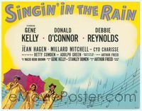 6f236 SINGIN' IN THE RAIN photolobby TC '52 Gene Kelly, Donald O'Connor, Debbie Reynolds, classic!