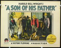 6f699 SON OF HIS FATHER LC '25 cowboys look at dude Warner Baxter, from Harold Bell Wright story!