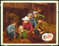 6f701 SONG OF ARIZONA LC '46 Roy Rogers helps stricken Gabby Hayes as young Tommy Cook watches!