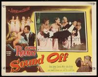 6f702 SOUND OFF LC #2 '52 Mickey Rooney in tuxedo carried by four sexy showgirls!