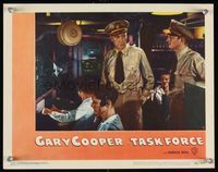 6f724 TASK FORCE LC #7 '49 close up of Gary Cooper in command of submarine!