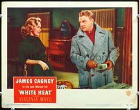 6f047 WHITE HEAT LC#3 '49 sexy Virginia Mayo loves James Cagney when he's got lots of dough!