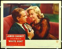 6f046 WHITE HEAT LC#4 '49 super close up of sexy Virginia Mayo cozying up to James Cagney!