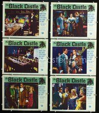 6g220 BLACK CASTLE 6 LCs '52 Boris Karloff, Lon Chaney Jr., Richard Greene, & Paula Corday!