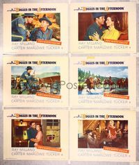 6g235 BUGLES IN THE AFTERNOON 6 LCs '52 Ray Milland & Helena Carter in western romance!