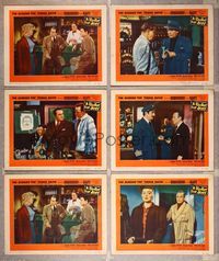 6g236 BULLET FOR JOEY 6 LCs '55 George Raft, Edward G. Robinson, Audrey Totter, film noir!