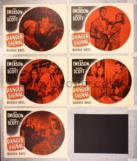 6g548 DANGER SIGNAL 5 LCs '45 Faye Emerson, Zachary Scott, film noir!