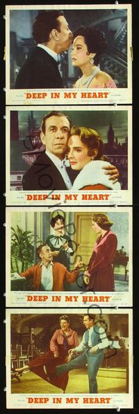 6g794 DEEP IN MY HEART 4 LCs '54 MGM's finest all-star musical, Jose Ferrer, Merle Oberon!