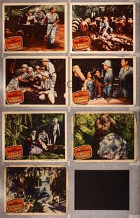 6g051 DEVIL GODDESS 7 LCs '55 Johnny Weissmuller is NOT Jungle Jim, cool adventure images!