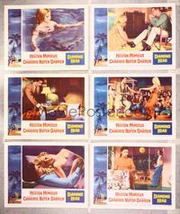 6g259 DIAMOND HEAD 6 LCs '62 Charlton Heston, Yvette Mimieux, Hawaiian romance!