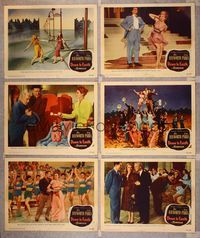 6g263 DOWN TO EARTH 6 LCs '46 images of sexiest Rita Hayworth, Larry Parks!