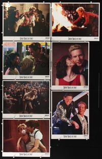 6g074 GREAT BALLS OF FIRE 7 int'l LCs '89 Dennis Quaid as rock 'n' roll star Jerry Lee Lewis!