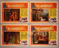 6g859 IVANHOE 4 LCs '52 Elizabeth Taylor, Robert Taylor & Joan Fontaine!