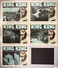 6g619 KING KONG 5 LCs R52 Fay Wray & Robert Armstrong, strangest story ever conceived by man!!