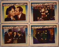 6g870 LARCENY INC. 4 LCs '42 Edward G. Robinson as the boss & pretty Jane Wyman!