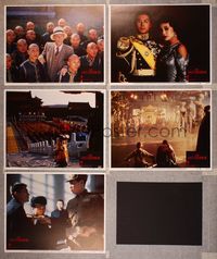 6g631 LAST EMPEROR 5 LCs '87 Bernardo Bertolucci epic, image of young Chinese emperor w/army!