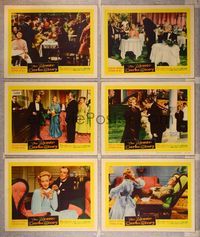 6g378 MONTE CARLO STORY 6 LCs '57 Marlene Dietrich, Vittorio De Sica, high stakes, low cut gowns!