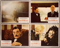 6g899 MURDER ON THE ORIENT EXPRESS 4 LCs '74 Agatha Christie, Sidney Lumet directed, Albert Finney!