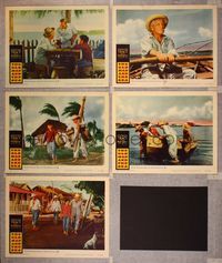 6g669 OLD MAN & THE SEA 5 LCs '58 John Sturges, Spencer Tracy, from Ernest Hemingway novel!