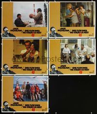 6g673 ONE FLEW OVER THE CUCKOO'S NEST 5 LCs '75 Jack Nicholson, Milos Forman classic!