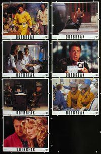 6g133 OUTBREAK 7 LCs '95 Dustin Hoffman, Rene Russo, Morgan Freeman, Cuba Gooding Jr.!