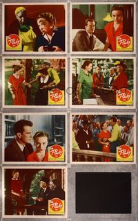 6g139 PINKY 7 LCs '49 Elia Kazan directed, beautiful Jeanne Crain is trapped between two worlds!